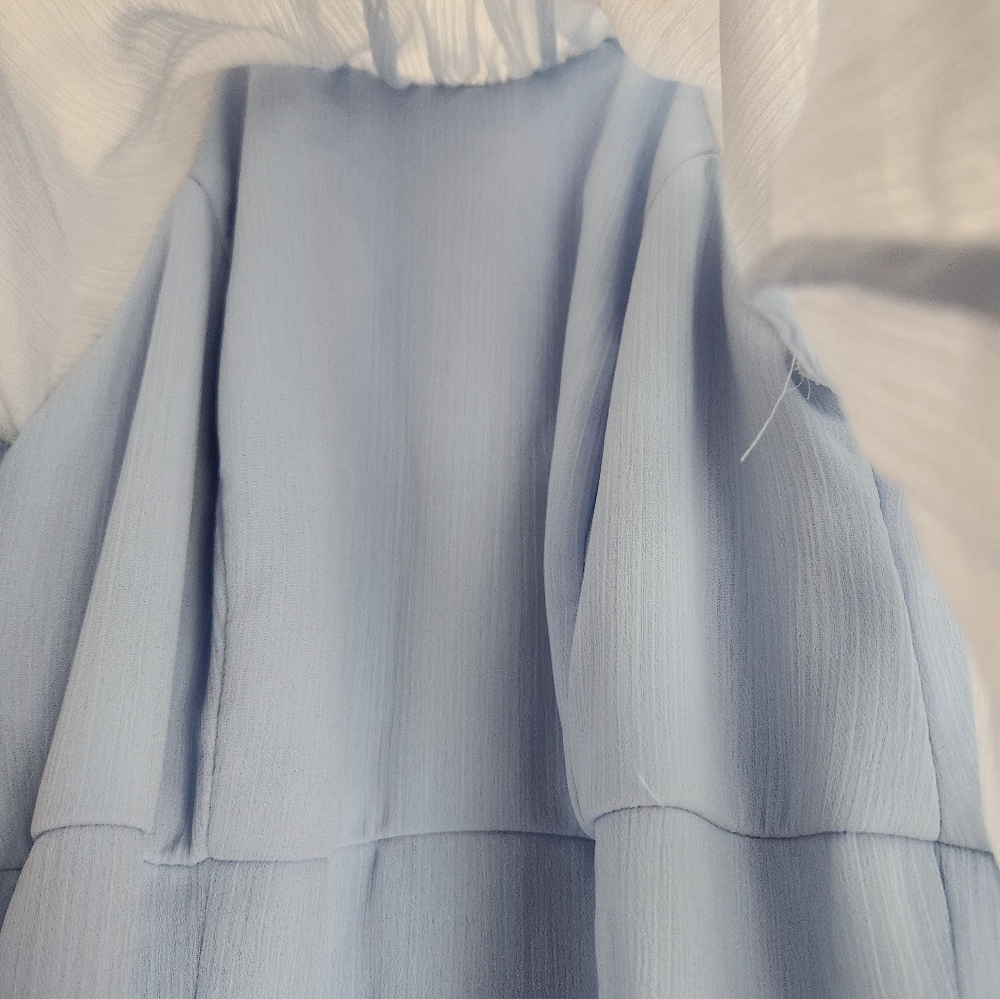 Womens David's Bridal Light Blue Dress~Size 2 - Picture 14 of 16